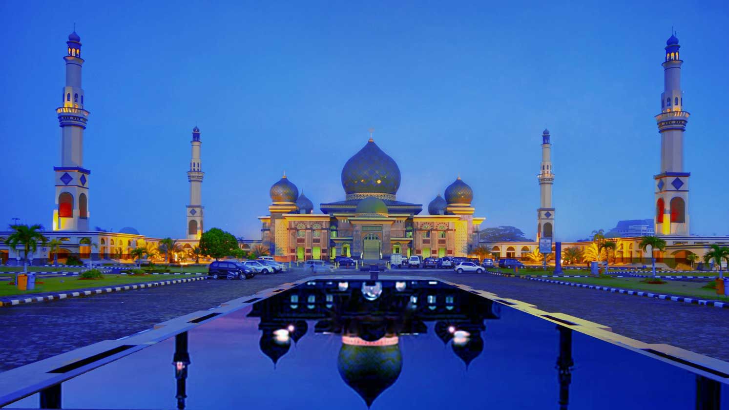 Inliah keindahan Masjid Agung An Nur Riau Province